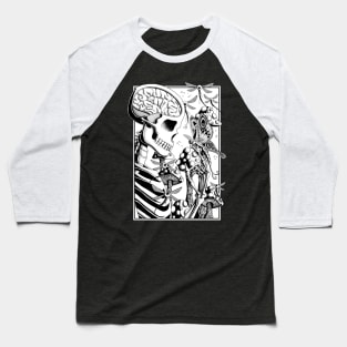 Morbid Curiosity (white) Baseball T-Shirt